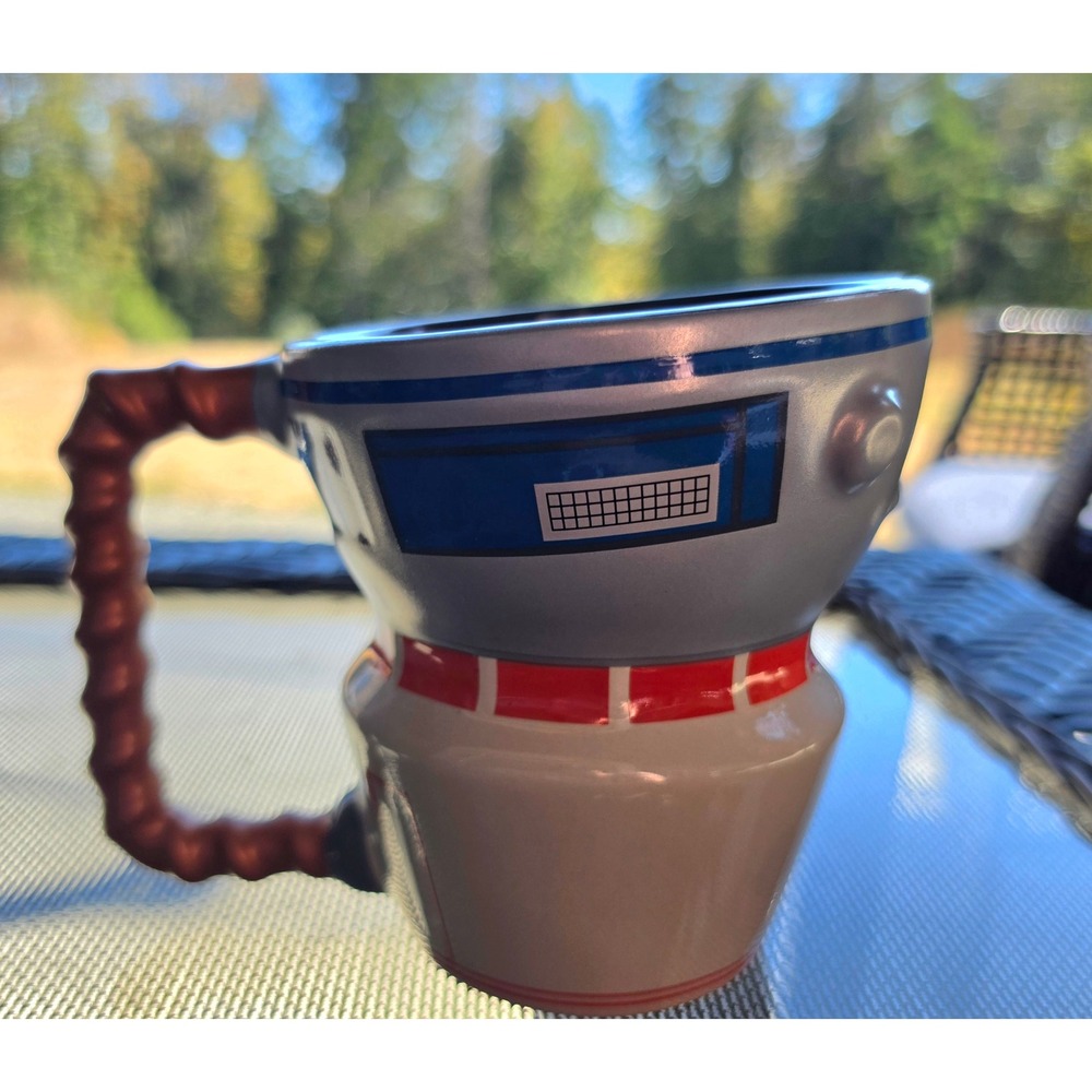 Star Wars Galaxy's Edge Droid Depot Sculpted Ceramic Mug – 17 oz (R2-D2 & R5-D4)